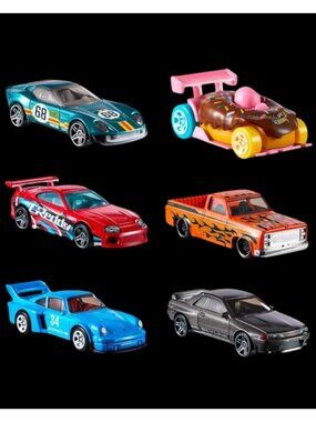 Hot Wheels XL Series 1 43 Diecast Six Cars Supra Skyline R32 Porsche 934